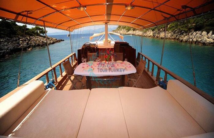 small turkish gulet for book